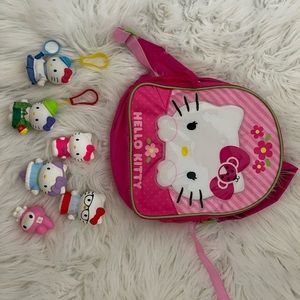 HELLO KITTY BACKPACK & FIGURINES